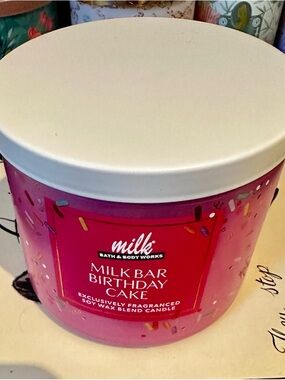 Bath & Body Works Milk Bar Birthday Cake Scented 3-Wick Candle